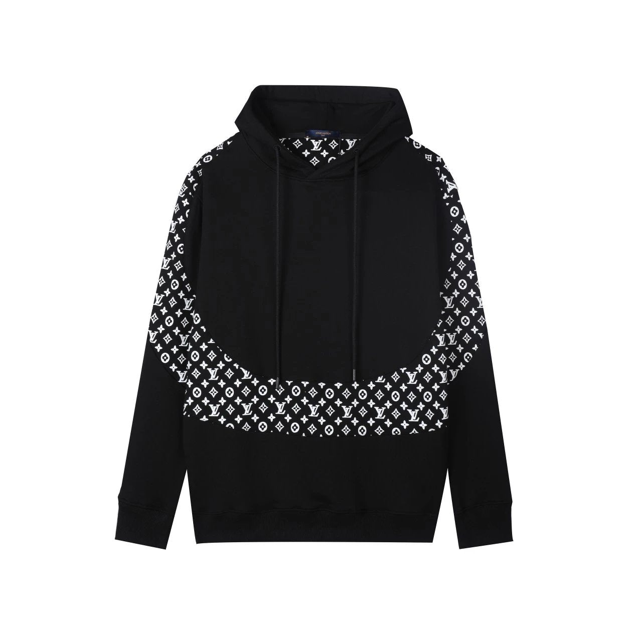 Louis Vuitton LV Hoodie Embroidered Floral Patchwork Hoodie Cotton Jacket Unisex Sports Casual Sweatshirt OS Loose fit versatile style