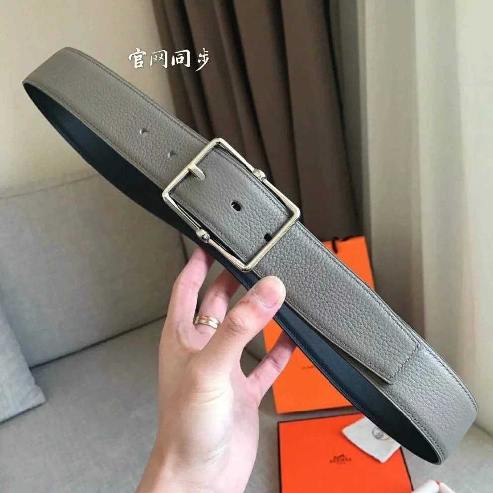 Hermes Belt Top version High Quality H Home Belt Men's Imported Calfskin Double-Sided Available Belt Width3.8cm