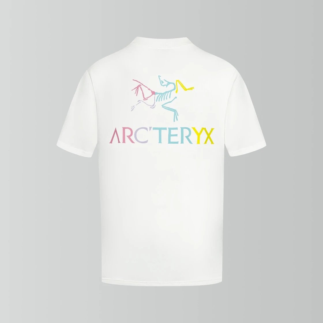 Arc'teryx T-shirt Back Colorful Bird Letter Print logo round Neck Short Sleeve25ss New Pure Cotton Unisex Style T T-shirt OS Loose Fit Base Shirt Half Sleeve T-Shirt Top Half Sleeve