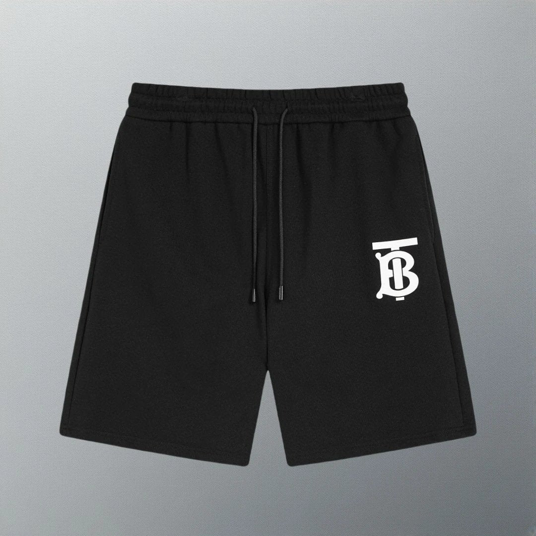 Burberry Shorts Previous version TB Embossed Letters logo Five-point Shorts25ss New Drawstring Casual Summer Pants American Style5Two-in-One Casual Sweatpants for Men and Women, Pure Cotton Joggers