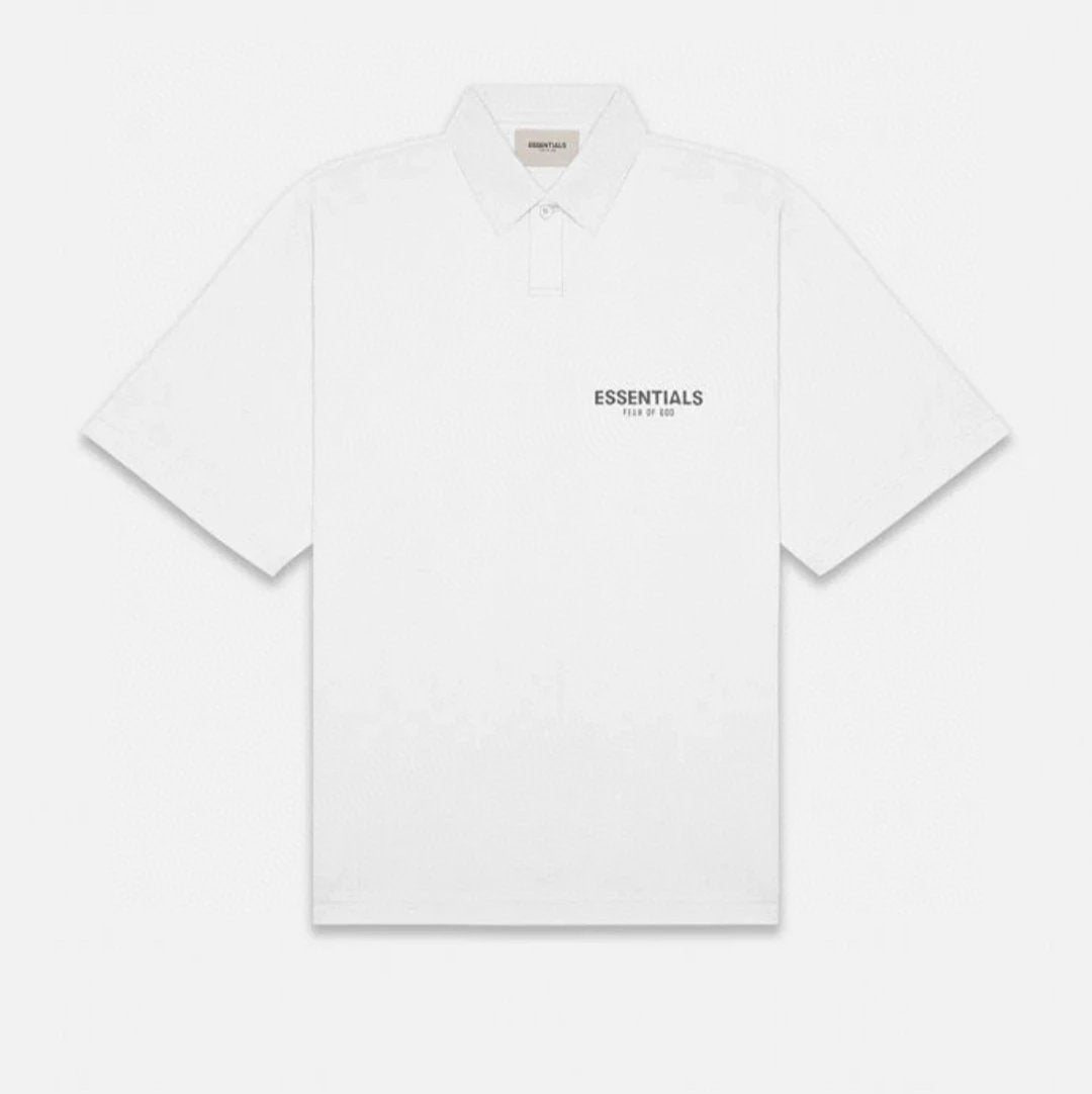 ESSENTIALS T-shirt Top Version SS22Double Line Chest Reflective LOGO Short Sleeve polo Shirt for Men and Women