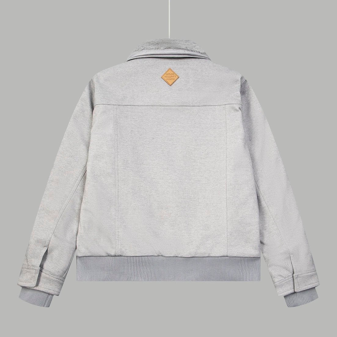 Louis Vuitton LV Jackets Faux Fur Collar Waist-Tied Jacket Monogram Jacket Unisex Autumn Winter New Sports Casual Loose Versatile