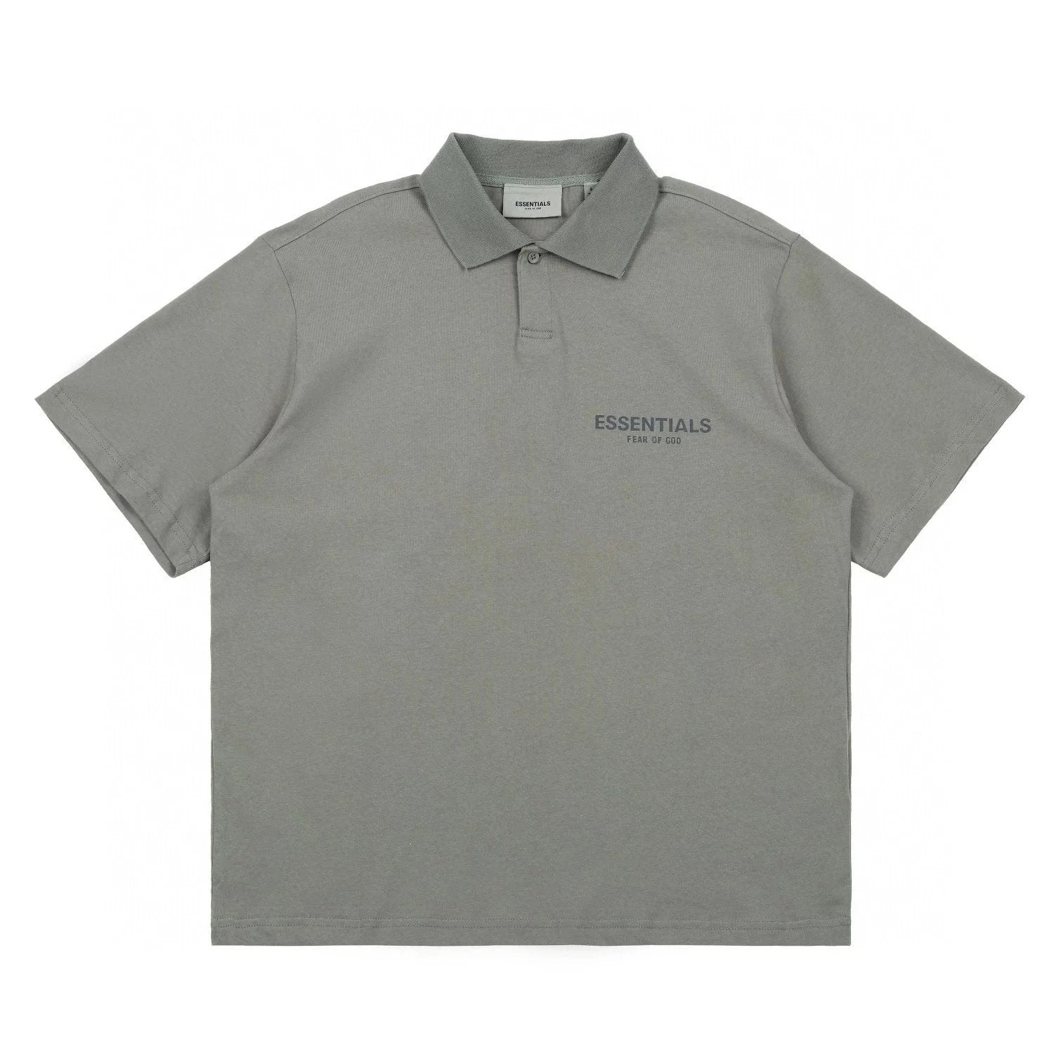 ESSENTIALS T-shirt Top Version SS22Double Line Chest Reflective LOGO Short Sleeve polo Shirt for Men and Women