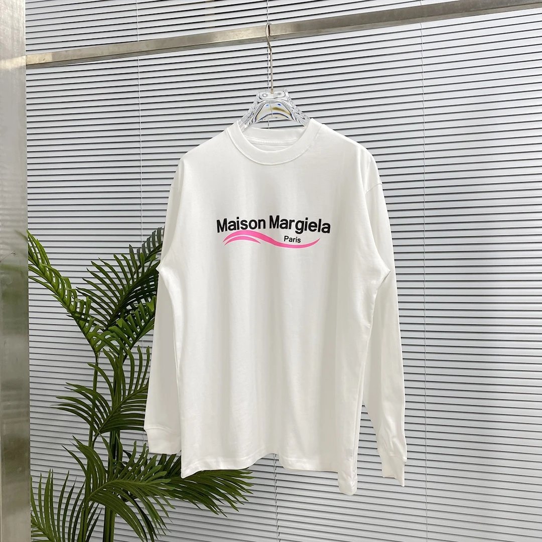 Maison Margiela Hoodie New24s Autumn and Winter Long Sleeve T Round Neck Sweatshirt Long Sleeve Base Shirt Outerwear Trendy Unisex Sports Casual Loose Fit Versatile Autumn Winter New Arrival