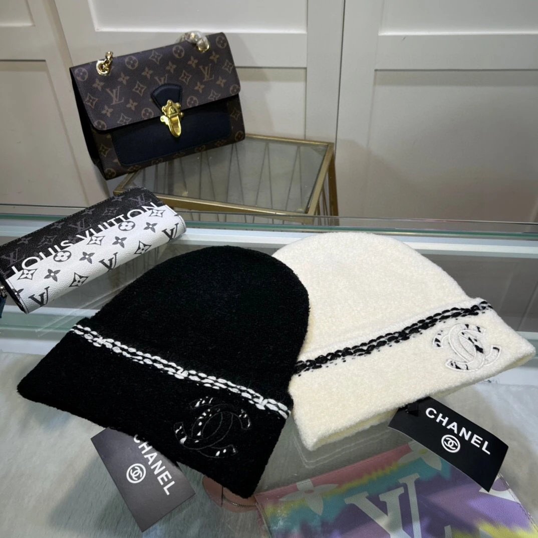 Chanel Hat Casual Hat High Quality Fashion Fashion Brand logo Embroidery Knitted Hat!