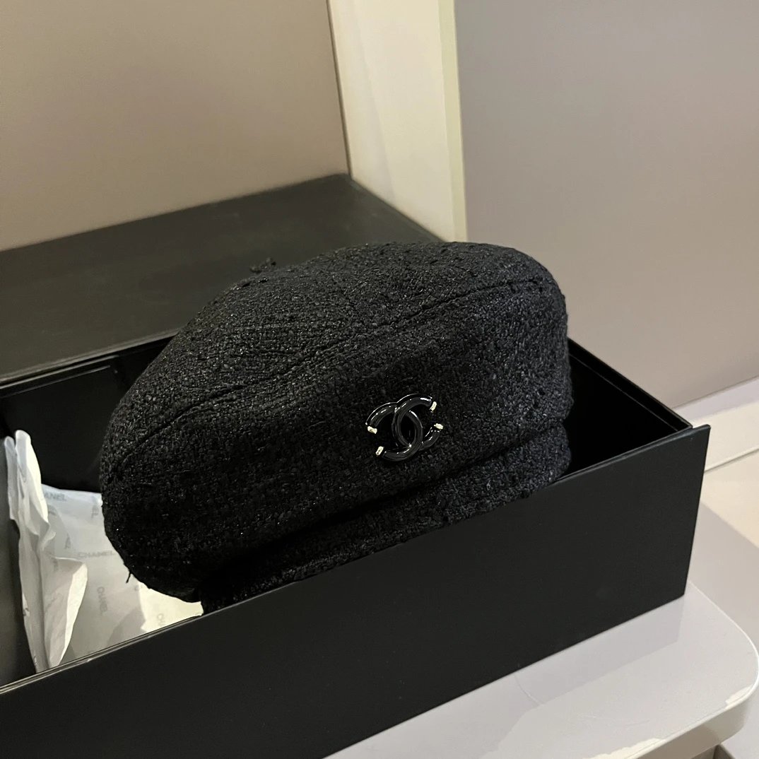 Chanel Hat Casual Hat High Quality Fashion Fashion Brand Fashion Women's Essential!2024Autumn and Winter New Style Beret,Head Circumference57cm