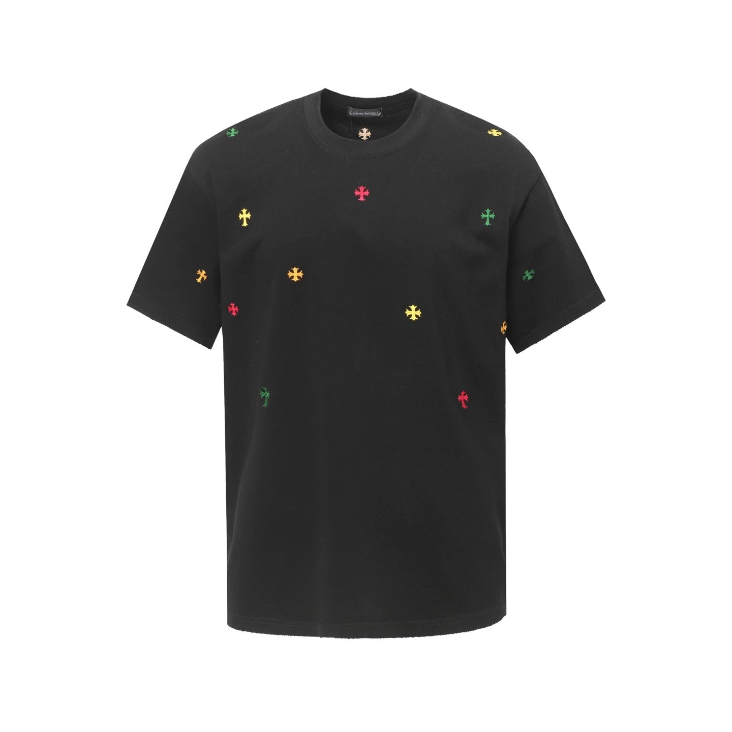 Chrome Hearts T-shirt Printed Top logo round Neck Short Sleeve25ss New Pure Cotton Unisex Style T T-shirt OS Loose Fit Base Shirt Top Half Sleeve T-Shirt