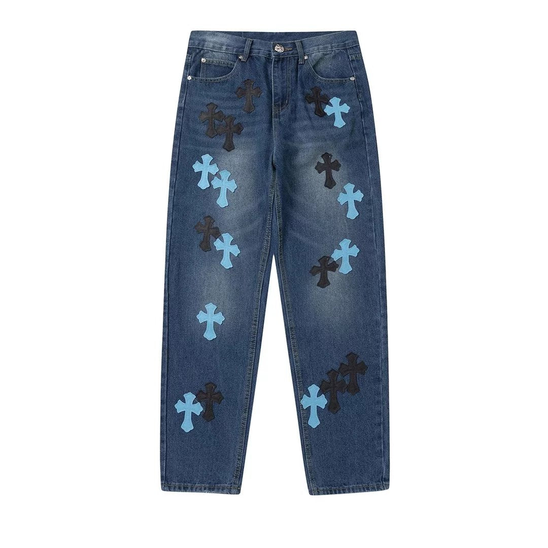 Chrome Hearts Jeans New Fashion All-Match Jeans