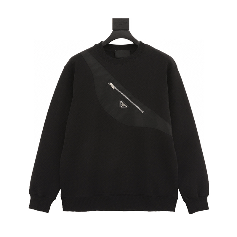 PRADA Hoodie Backpack round Neck Sweater for Men and Women