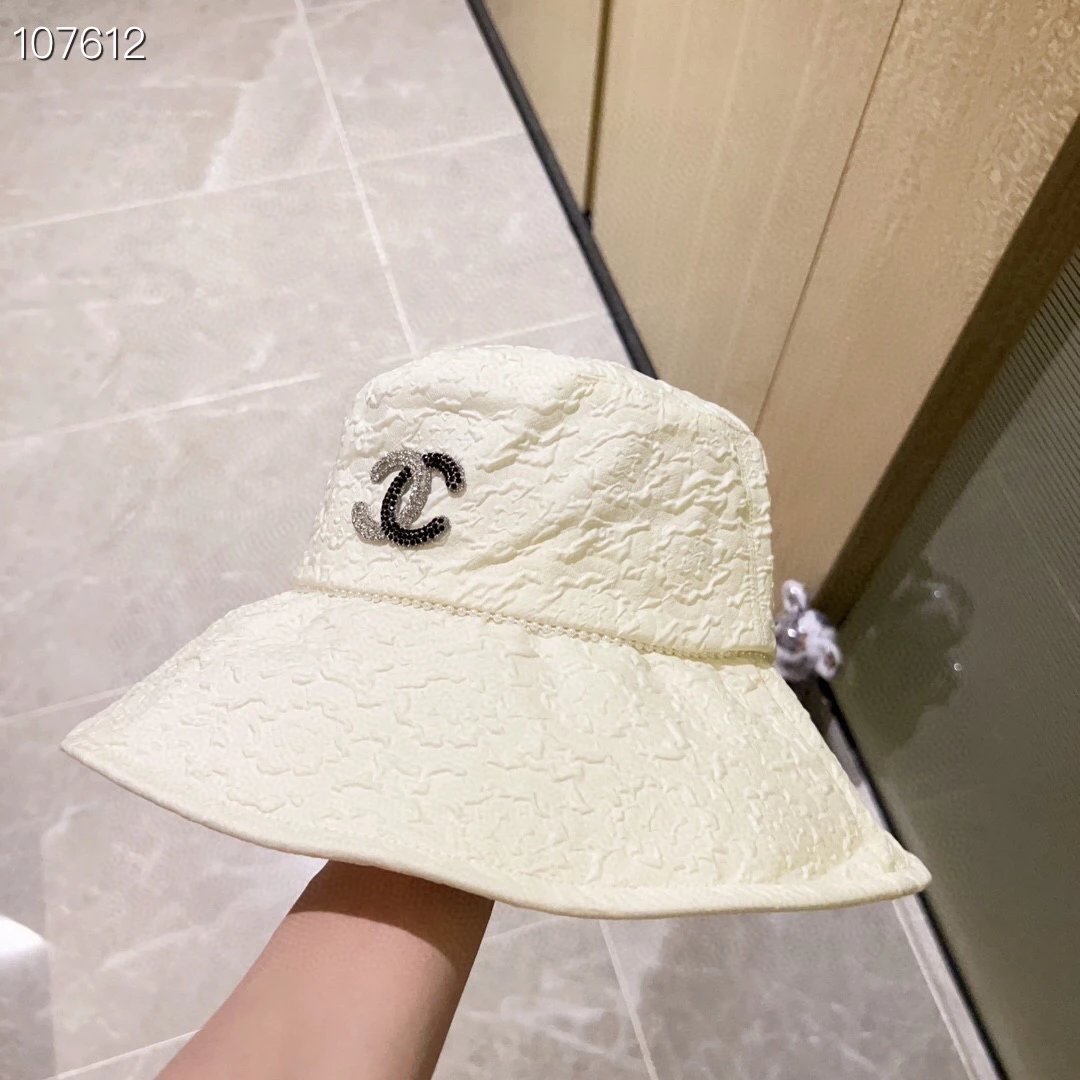 Chanel Hat High Quality New Style Pearl Edge Bucket Hat,Big Brand's Same Style Super Easy to Match,Hurry up and Buy It