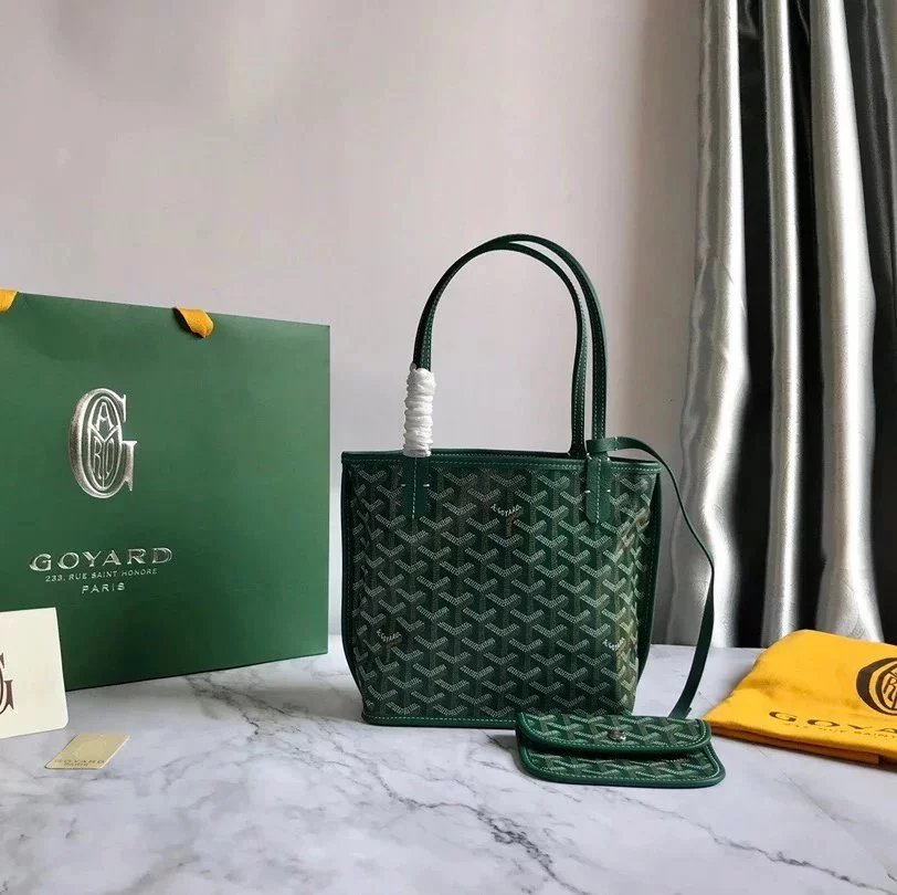 Goyard Bag Top version 【Original Leather Hardware】Gojia Classic mini Double-Sided Shopping Bag Tote Bag Vegetable Basket Vegetable Basket Bags mini Tote Bag Handbag Small Tote Bag Women's Bag
