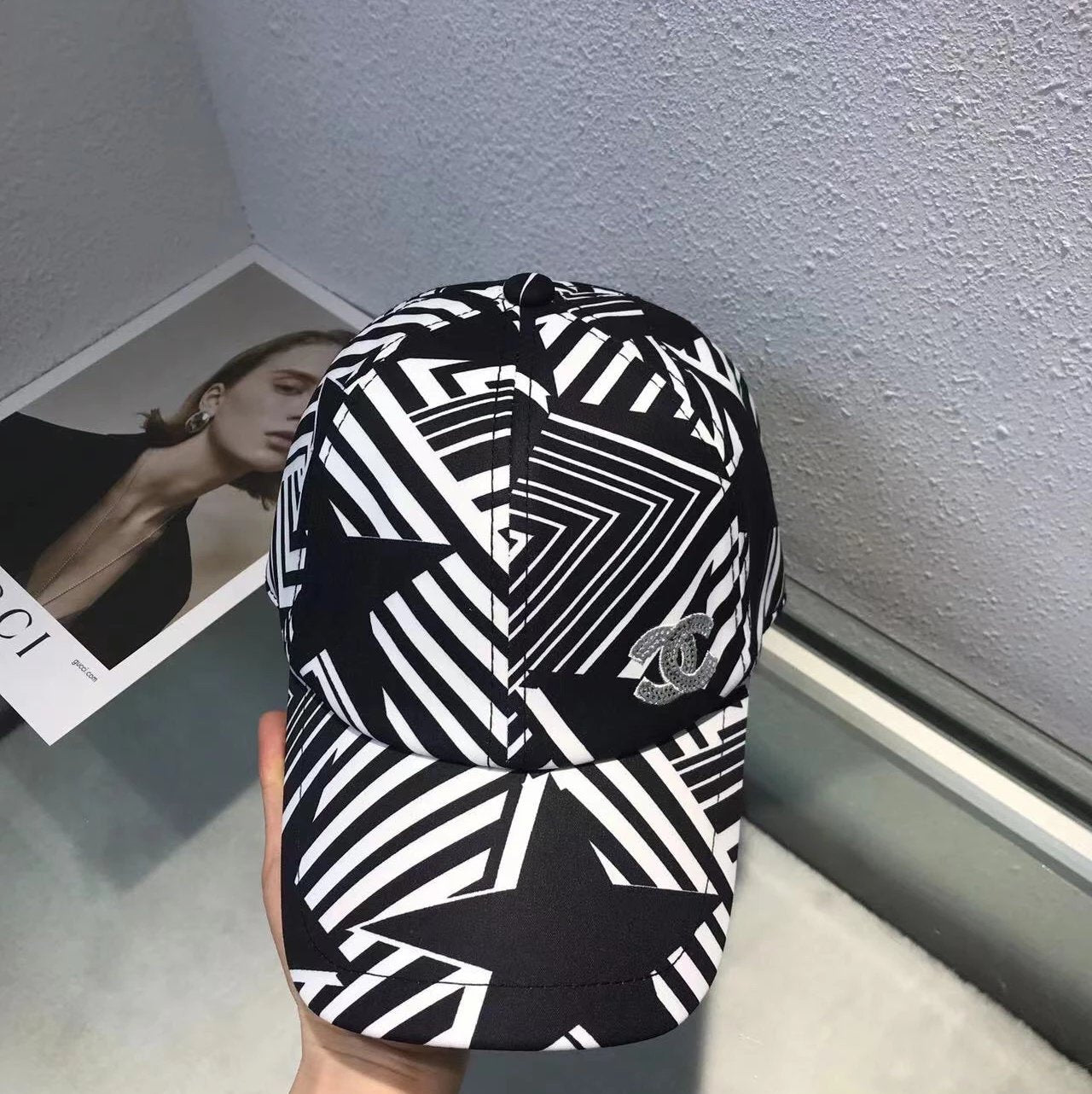 Chanel Hat Home Peaked Cap Fashion High Quality Counter New Home Embroidery Baseball Cap,Simple and Elegant Unisex Sun Hat