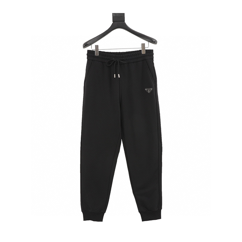 PRADA Sweatpants Back Pocket Toothbrush Logo Trousers for Men and Women