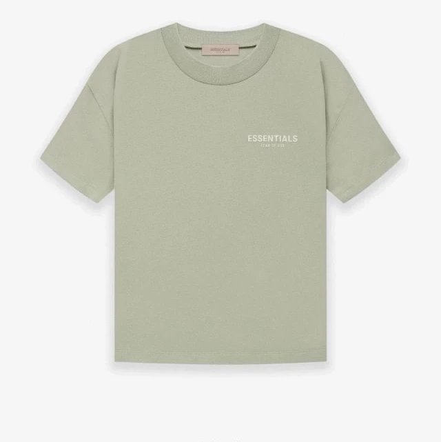 ESSENTIALS T-shirt Top Version22New Double Line Flocking Small Icon Short Sleeve American Casual T T-shirt