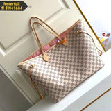 Louis Vuitton LV Women's Bag Top version Original Leather Large Presbyopic Chessboard Shopping Bag Shoulder Portable Mother and Child Bag Women's Bag M40990M40991M41180N41357N41604N41360neverfull Large Tote Bag