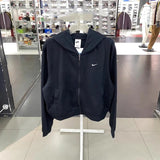 Nike Women's Jackets Spring New Knitted Sporty Simplicity Versatile Windproof Zipper Hooded Jacket FN2420