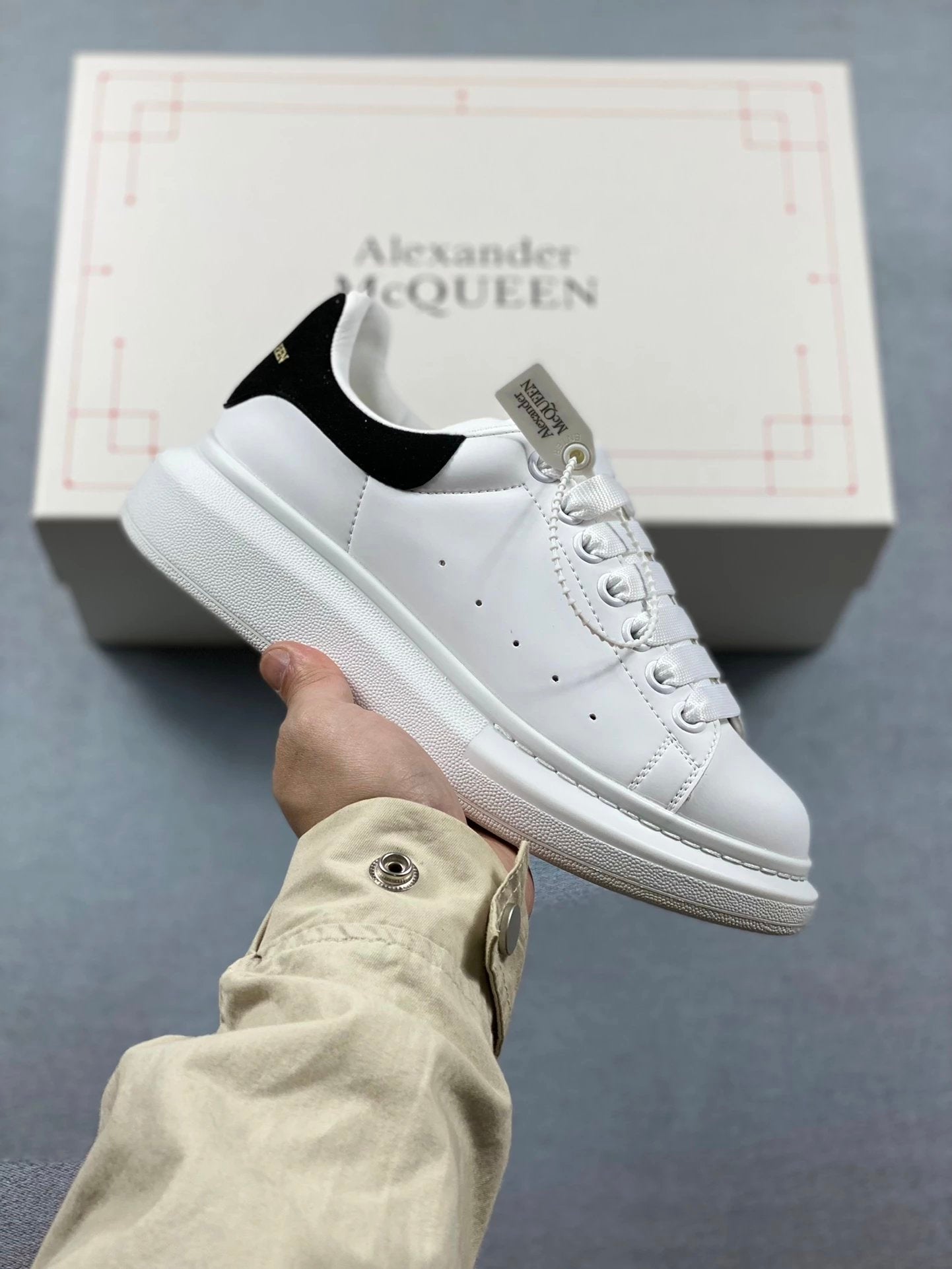 McQueen Shoes High Version Quality New Trendy Fashion Joker Casual Sneaker05