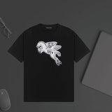 Louis Vuitton LV T-shirt Front Chest Pegasus Pattern Print logo round Neck Short Sleeve25ss New Pure Cotton Unisex Style T T-shirt OS Loose Fit Base Shirt Top Half Sleeve T-Shirt