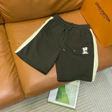 Louis Vuitton LV Shorts Embroidered Letter Floral logo Five-point Shorts25ss New Drawstring Casual Summer Pants5Two-in-One Casual Sweatpants for Men and Women, Pure Cotton Joggers