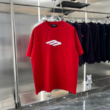 Balenciaga T-shirt Three-Dimensional Silicone M Round Neck Short Sleeve Pure Cotton Unisex T Shirt Bottoming Shirt OS Loose Fit T-Shirt