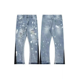 Gallery Dept Jeans High Quality Water Washed Hole Stitching Jeans GD