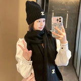 Chanel Hat Popular Official Website New Classic Suit Hat！Hat➕Scarf！Feels Great！