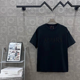 Amiri T-shirt Front Chest Letter Print logo round Neck Short Sleeve25ss New pure cotton T Unisex T-Shirt OS Drop Shoulder Loose Fit Base Shirt Top T-Shirt Short Sleeve