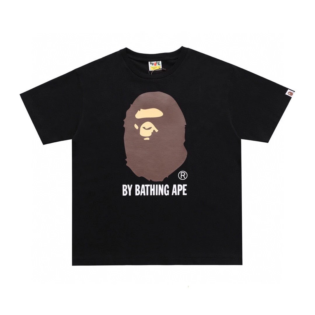 Bape T-shirt Top Version Men's Spring/Summer Tie-Dyed Printed Short Sleeve T T-shirt110036I