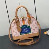 Louis Vuitton LV Women's Bag Top version M235022024Early Spring Model Style New Style White Silk Screen A1maBB Shell Bag Shoulder Messenger Bag Portable Women's Bag