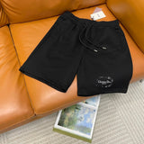 Dior shorts Graffiti Spray Paint Letters logo Five-point Shorts25ss New Drawstring Casual Summer Pants American Style5Two-in-One Casual Sweatpants for Men and Women, Pure Cotton Joggers