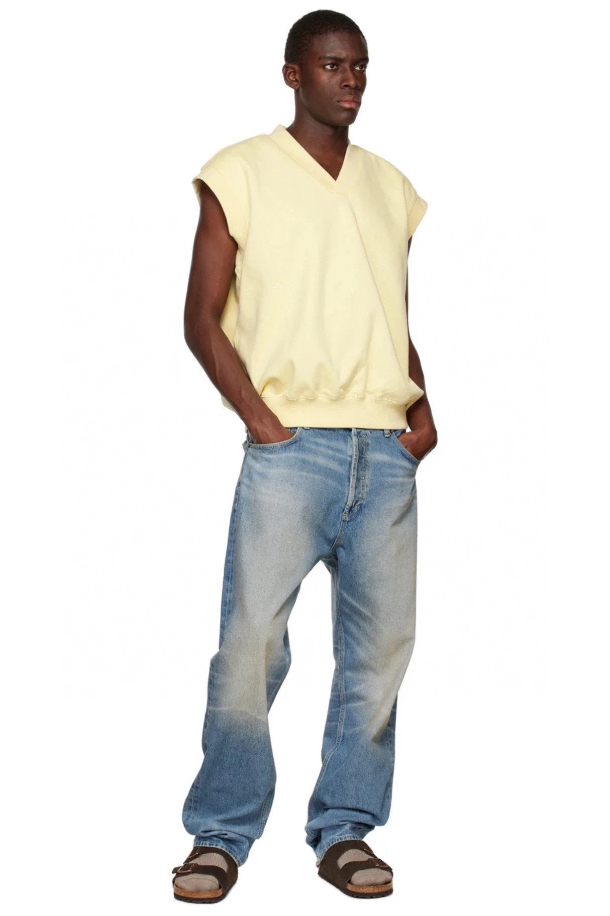 ESSENTIALS Jeans Top Version Men's Straight Jeans Pants