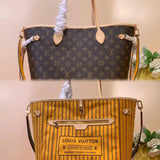 Louis Vuitton LV Women's Bag Top version 【NEVERFULLBANDOULIEREINSIDEOUT Medium Handbag】M12257Presbyopic/Rose Red M11947Presbyopic/Yellow M12096Presbyopic/Red（Double-Sided）Handbag Shoulder Bag Mummy Bag Shopping Bag Women's Bag