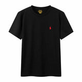 Ralph Lauren T-shirt D77Summer New Cotton round Neck Short Sleeve Men T T-shirt Solid Color Casual Fashion Half Sleeve Bottoming Shirt-CY