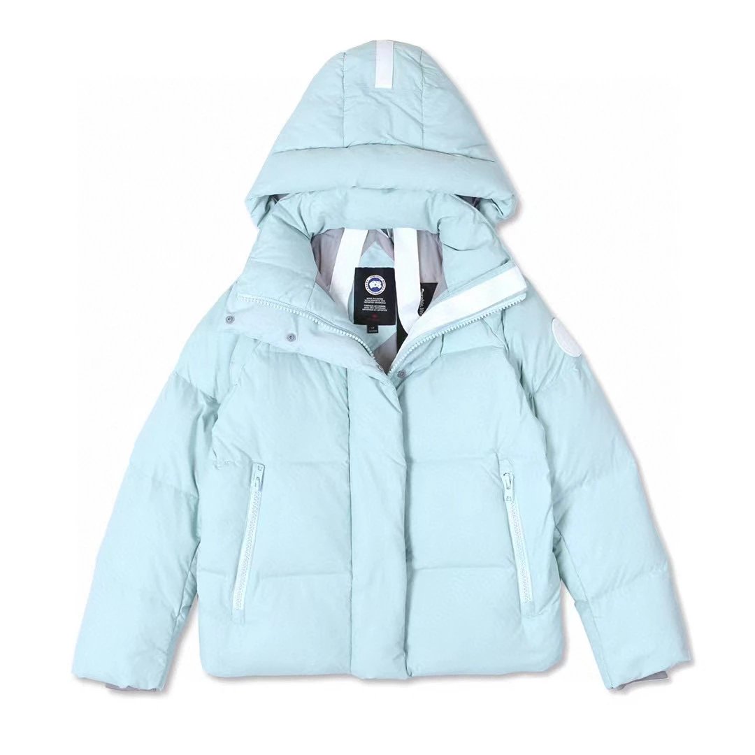 Canada Goose Down Jacket Top Version Pastel White Logo Women's Parka Coat down Jacket