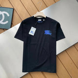 Burberry T-shirt Chest Print logo round Neck Short Sleeve25ss New pure cotton T Unisex T-Shirt OS Drop Shoulder Loose Fit Base Shirt Top T-Shirt Short Sleeve
