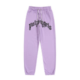 Palm Angels Sweatpants Top Version Logo Letter Printing Sports Casual Pants Ankle-Tied Loose Trousers Sweatpants