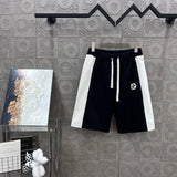 Gucci Shorts Two-tone Patchwork Classic Double Glogo Five-point Shorts25ss New Drawstring Casual Summer Pants American Style5Two-in-One Casual Sweatpants for Men and Women B 100% Cotton Sweatpants