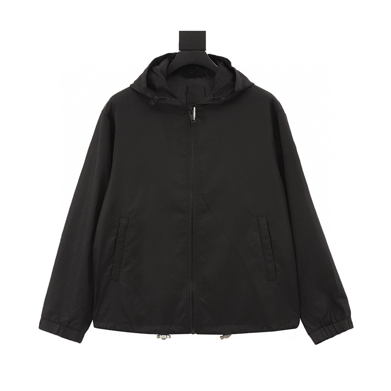 Givenchy Jackets Men's and Women's Hooded Jacket with Dark Print