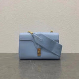 Celine women's bag Top version 【Kowloon Leather Original Leather】New teensoft16Handbag Small Size Wide Shoulder Strap Shoulder Messenger Bag Women's Messenger Bag Sun Yi Same Style Women Bag