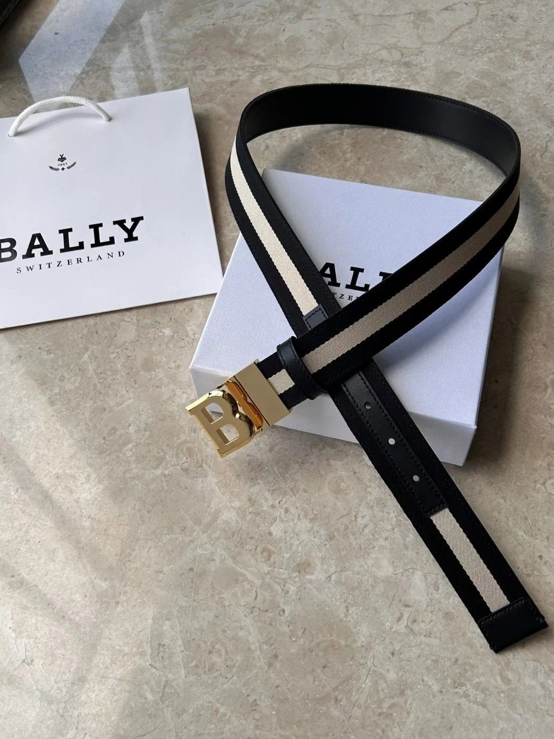 Bally Belt Top version Original Single Belt Counter New Men's Double-Sided Casual Business Belt Wide3.4cm Double-Sided Head Layer Cowhide Belt First Layer Cow Leather Belt Men and Women Business Casual Belt Belt Men's Leather Belt