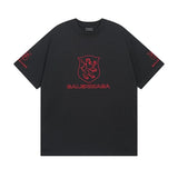 Balenciaga T-shirt 25ss New Pure Cotton Unisex Style T T-shirt OS Loose Fit Base Shirt Top Half Sleeve T-Shirt