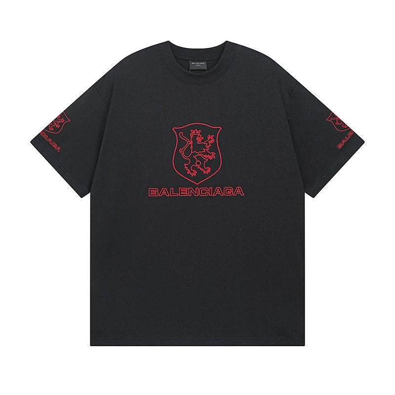 Balenciaga T-shirt 25ss New Pure Cotton Unisex Style T T-shirt OS Loose Fit Base Shirt Top Half Sleeve T-Shirt