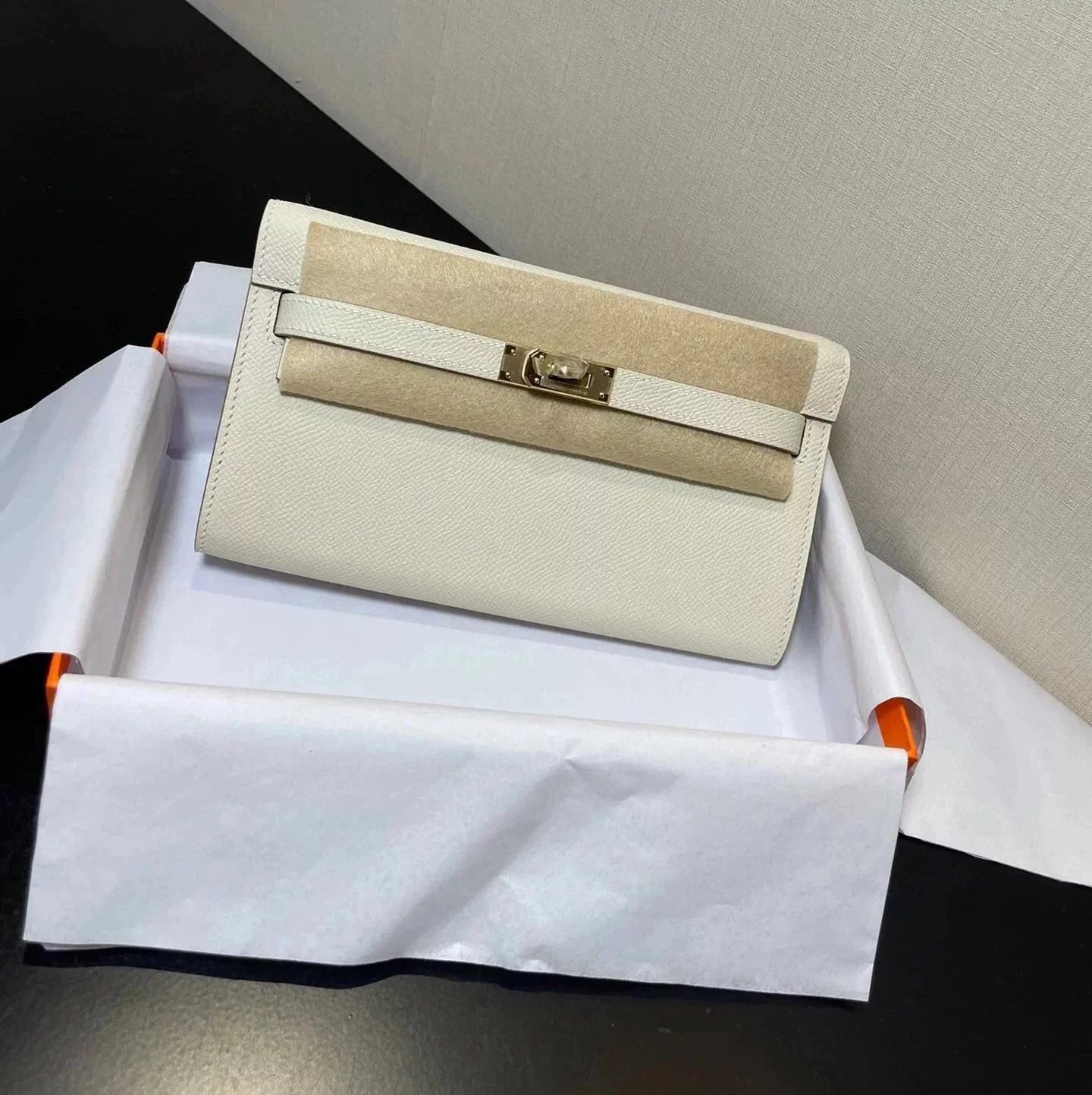 Hermes women's bag Top version hermeskellywoc2021New Second Generation Mini Kelly Bag togoWOC Import Epsom Women's Leather Shoulder Crossbody Bag