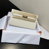 Hermes women's bag Top version hermeskellywoc2021New Second Generation Mini Kelly Bag togoWOC Import Epsom Women's Leather Shoulder Crossbody Bag