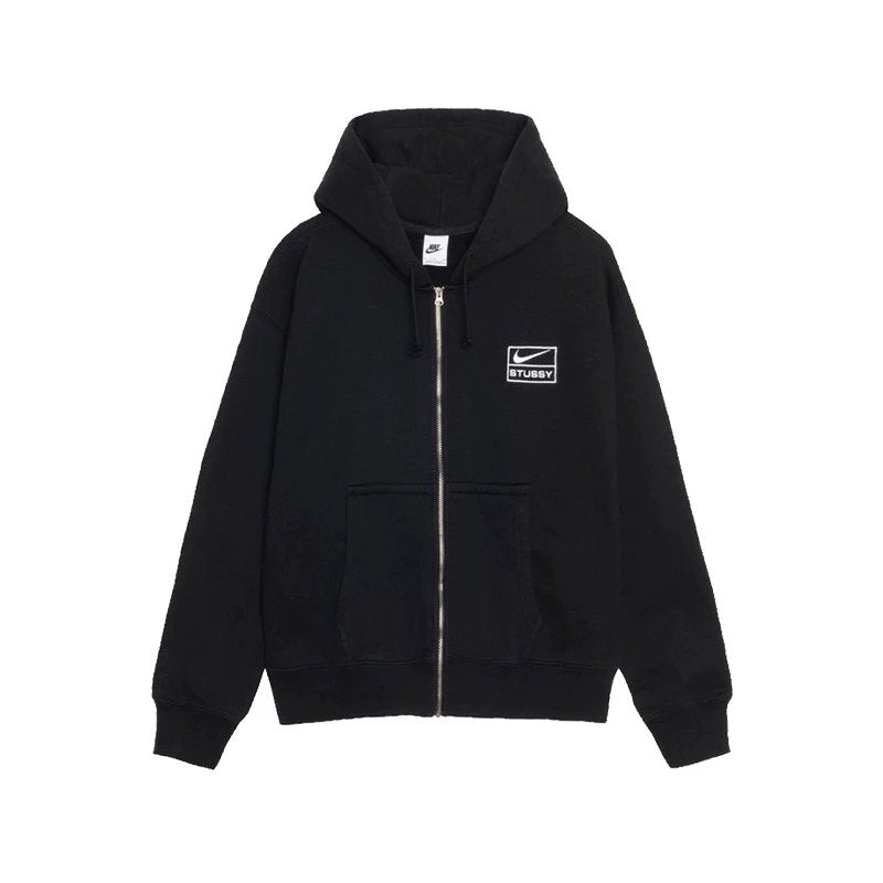 Stussy Hoodie Stussy Jackets Top Version Joint Name Men's and Women's Embroidery Pattern Solid Color Zipper Coat Sweatshirt