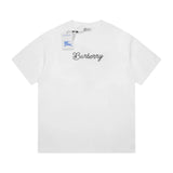 Burberry T-shirt Front Soldier Wave Board Fleece Foam logo round Neck Short Sleeve25ss New Pure Cotton Unisex Style T T-shirt OS Loose Fit Base Shirt Top Half Sleeve T-Shirt