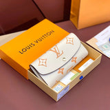 Louis Vuitton LV Wallets/Clutches Top version 【Original Leather】24New Printed Cowhide 70% off Short Style Wallet Short Wallet Small Wallet Flip Long Tri-Fold Wallet Women's Wallet Men's Wallet Multiple Card Slots Wallet Card Holder Handbag M60699M60688