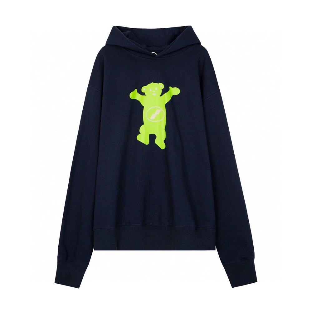 We11done Hoodie Top Version ss Flocking Bear T T-shirt Printed Hoodie