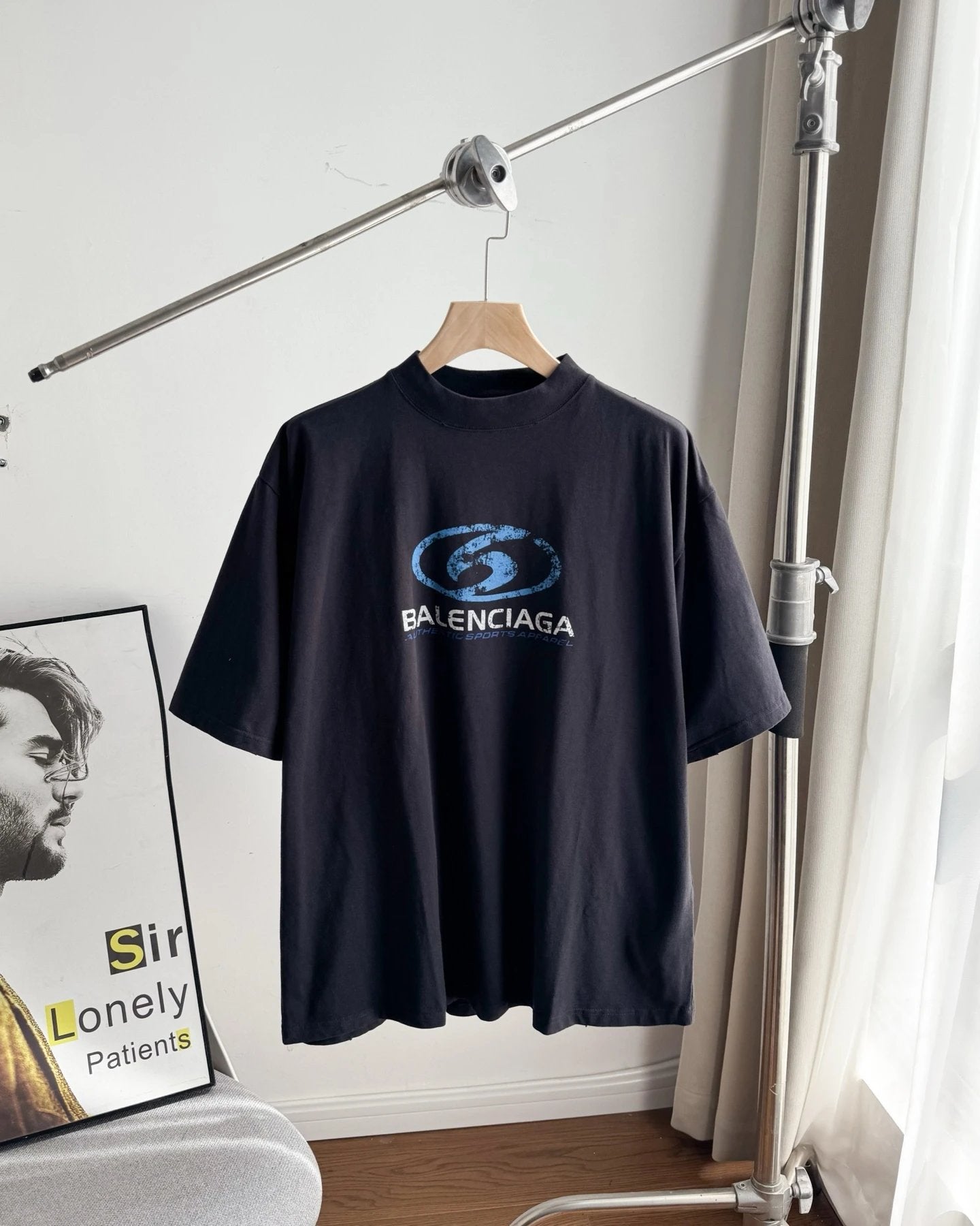 Balenciaga T-shirt Front and Back Letter Geometric Pattern Print logo round Neck Short Sleeve25ss New pure cotton T Unisex T-Shirt OS Loose Fit Base Shirt Top Half Sleeve T-Shirt