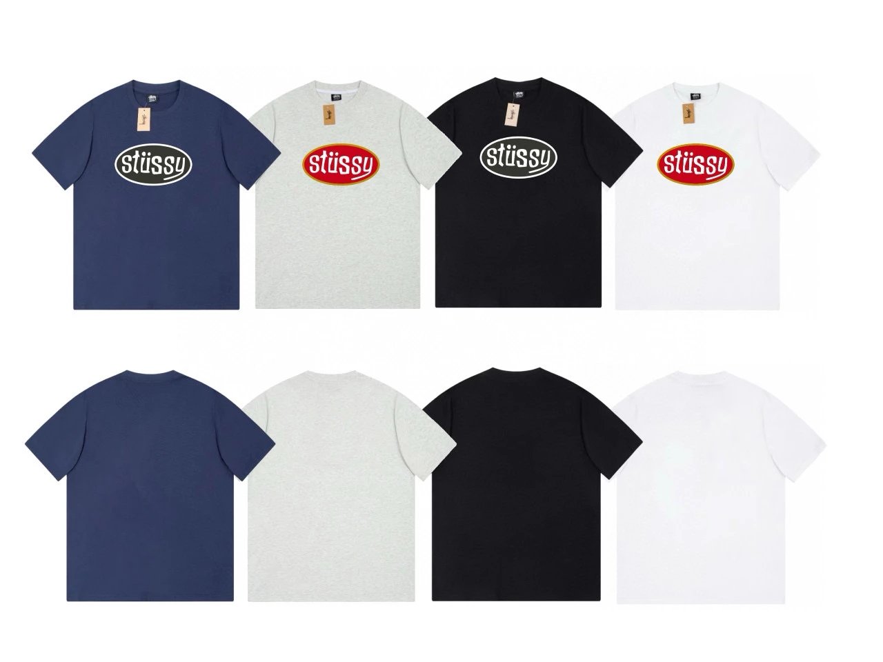 Stussy T-shirt Top Version Counter Same Style Pure Cotton Summer Men's and Women's Same Fashion Loose All-Matching2024New Short Sleeve T T-shirt